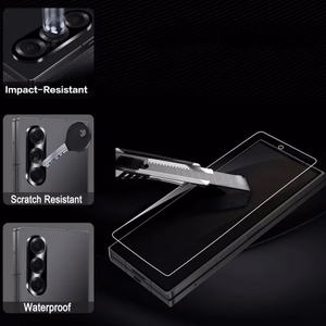 Apsauginis stikliukas "Flexible Clear HD" rinkinys 3in1 skirtas Samsung F956 Z Fold6 (Bulk)