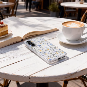 Tech-Protect FlexAir deklas Samsung Galaxy A27, skaidrus su geliu raštu