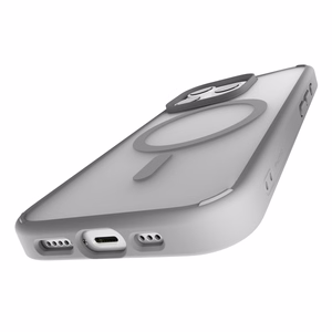 Puro Gradient Magnetinis silikoninis dėklas telefonui iPhone 16 Pro - sidabrinis
