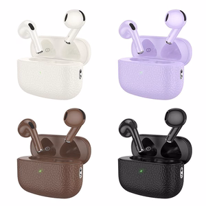 HOCO belaidės ausinės bluetooth TWS EQ15 violetinės