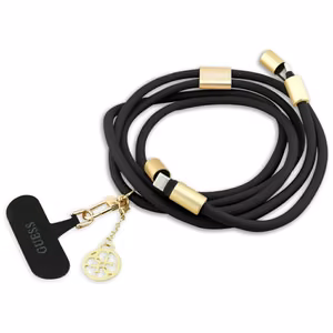 "Guess CBDY 4G Charm" USB-C / USB-C kabelis 150 cm - Juodas