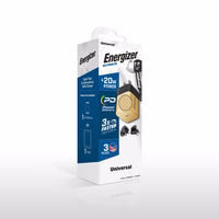 Energizer Ultimate - Multiplug EU / UK / US GaN 20W PD mains įkroviklis (auksinis)