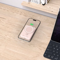 Tech-Protect LifeMag PB11 išorinė baterija su MagSafe 10000mAh 15W USB-C jungtimi - rožinė + USB-C kabelis