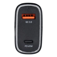 Automobilinis įkroviklis USB A + Type C PD QC3.0 3A 83W CC53-1A1C juodas