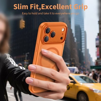 Tech-Protect Magpeak MagSafe CC dėklas iPhone 17 Pro oranžinis