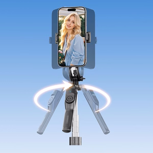 Asmenukių lazda Orico SPM190 trikojis 1/4 colio telefono kamerai su 360 laipsnių pasukimu Bluetooth 5.2 - juoda