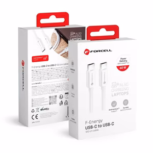 Кабель USB C to USB C Forcell F-Energy QC4.0 PD 3A 60W 1 m C338 белый