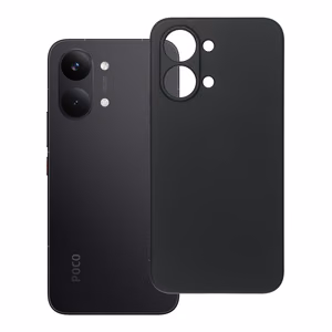 Juodas silikoninis dėklas Poco X8 Pro Max 5G