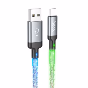 Кабель USB A to USB C Hoco 3A 1 м U112 серый