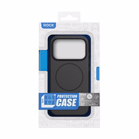 Rock Armor Matte Magnetinė serijos dėklas telefonui Iphone 17 juodas
