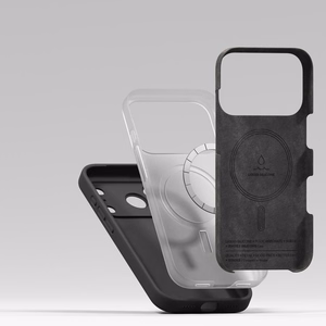 Ringke Silikoninis Magnētinis MagSafe dėklas telefonui iPhone 17 Pro – violetinis