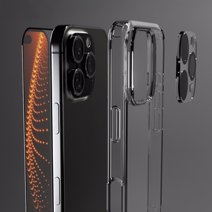 SBS rinkinys su D3O technologija iPhone 16 Pro - dėklas + apsauginis stiklas ir kameros apsauga - skaidrus