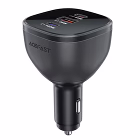 Acefast B14 automobilinis įkroviklis 165W 2x USB-C 1x USB-A - juodas