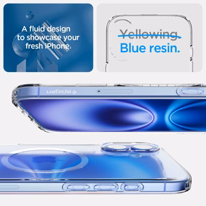 Spigen Liquid Crystal Magnetinis dėklas su MagSafe iPhone 16 - skaidrus