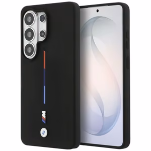 BMW M Silicone Tricolor Line MagSafe Case for Samsung Galaxy S26 Ultra - black