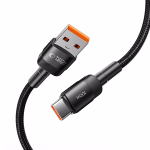 "Tech-Protect UltraBoost Evo" USB-C / USB-A kabelis 100W 5A 1 m - juodas