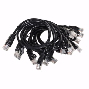 Lanberg PCU5-20CC-0025-BK tinklo kabelis Juoda 0,25 m Cat5e U/UTP (UTP)