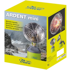 Meva ARDENT MINI spindulinis dujinis šildytuvas, skirtas dujų kasetėms, 1 kW