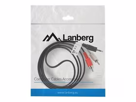 Lanberg Jack 3.5mm į RCA laidas 1.5m juodas