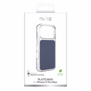 Puro Plate Mag dėklas iPhone 17 Pro Max suderinamas su MagSafe - mėlynas