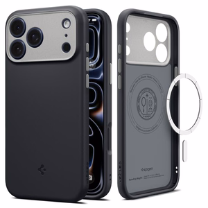 Spigen Nano Pop MagSafe dėklas, skirtas iPhone 17 Pro Max / 18 Pro Max, juodas