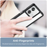 Kosmoso dėklas su geliniu rėmeliu telefonui Xiaomi Redmi Note 13 Pro - juodas