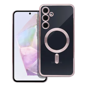 Dėklas telefonui SAMSUNG A35 rožinės aukso spalvos