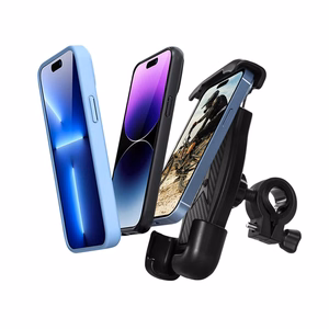 Crong Bikeclip Enduro dviračio telefono laikiklis, juodas