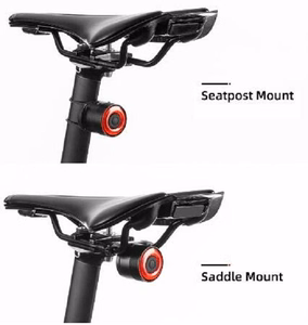 Rockbros Q3 galinis dviračio žibintas su Smart Stop System - juodas