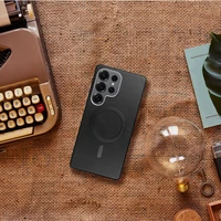 GENTLEMAN MAG COVER Dėklas telefonui, suderinamas su MagSafe SAMSUNG A36, juodas