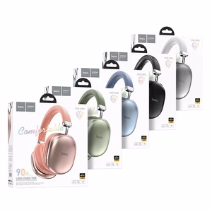 HOCO belaidės bluetooth ausinės W35 Max dangaus mėlynos