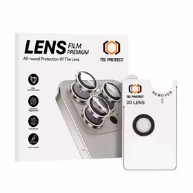 Apsauginis stiklas objektyvui Tel Protect 3D Lens Aramid Series (1 vnt.) iPhone 17 Air juodas