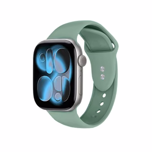 Crong Liquid dirželis, skirtas Apple Watch 38 / 40 / 41 / 42 mm, šalavijų žalias