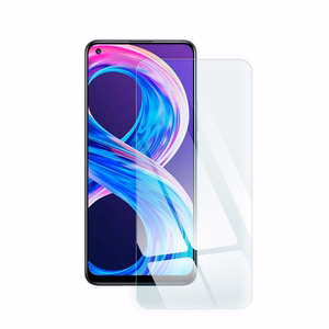 Apsauginis stiklas (m) - mėlynas (m) - Realme 8/8 Pro