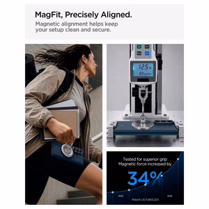Spigen AirSkin Aramid MagFit MagSafe dėklas, skirtas Samsung Galaxy Z Fold 8 Ultra – tamsiai mėlynas