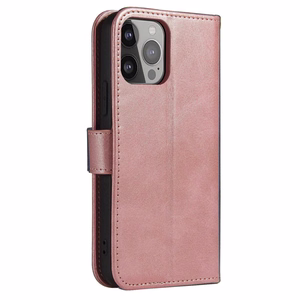 Magnetinis dėklas su atverčiamu dangteliu Samsung Galaxy S24 FE - rožinis