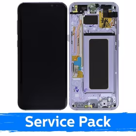 Ekranas skirtas Samsung G955 S8 Plus su rėmeliu / Orchid Gray / (Service Pack)