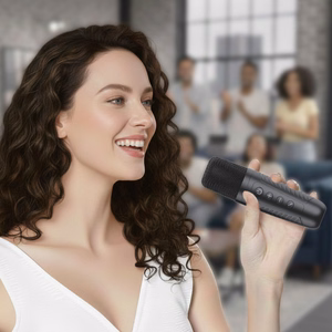 Blavec nešiojamas Bluetooth garsiakalbis WS-08 Karaoke Idol – 8W su 2 mikrofonais (WS08-2MW) baltas