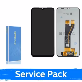 Ekranas skirtas Samsung A146B A14 5G / A145F A14 4G juodas (Service Pack / Aftermarket)(NF version)