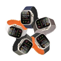 DUX DUCIS nailoninis dirželis KJ, skirtas Apple Watch 42 / 44 / 45 / 49 mm, juodas / mėlynas
