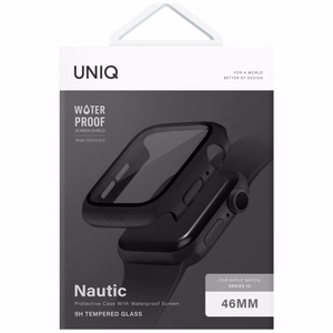Uniq Nautic dėklas Apple Watch 46mm - juodas