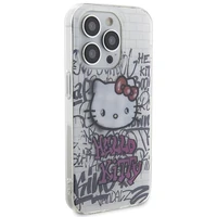 Hello Kitty IML katė ant plytų grafičių dėklas telefonui iPhone 14 Pro - baltas