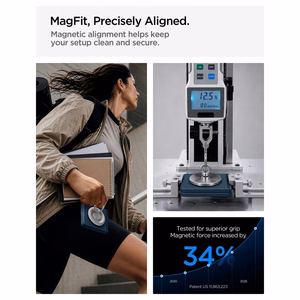 Spigen AirSkin Aramid MagFit MagSafe dėklas, skirtas Samsung Galaxy Z Flip 8 – tamsiai mėlynas