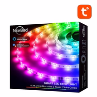Išmanioji WiFi RGB LED šviesos juosta NiteBird SL3 (2x5m), Tuya