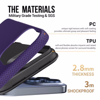 Dėklas Perfectionists Triangle Mag Case Apple iPhone 16 Pro Max violetinis