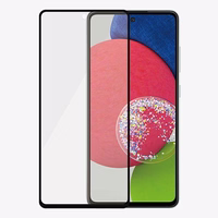 PanzerGlass E2E Microfracture antibakterinis stiklas Samsung Galaxy A52 / A52 5G / A53 5G - su juodu rėmeliu
