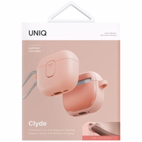 Uniq Clyde Lock dėklas AirPods 4 - rožinis