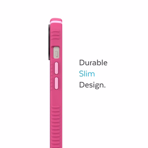 Speck Presidio2 Grip MagSafe case for iPhone 14 Plus, with non-slip grip, Digital Pink / Blossom Pink / White