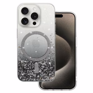 Tel Protect Moonlite Magnetinis dėklas telefonui Iphone 12 juodas skaidrus