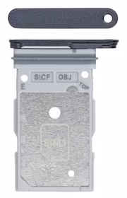 SIM kortelės laikiklis Samsung S931 S25/S936 S25 Plus Dual Black originalus (service pack)
